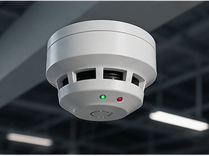 Ceiling-mounted smoke detector